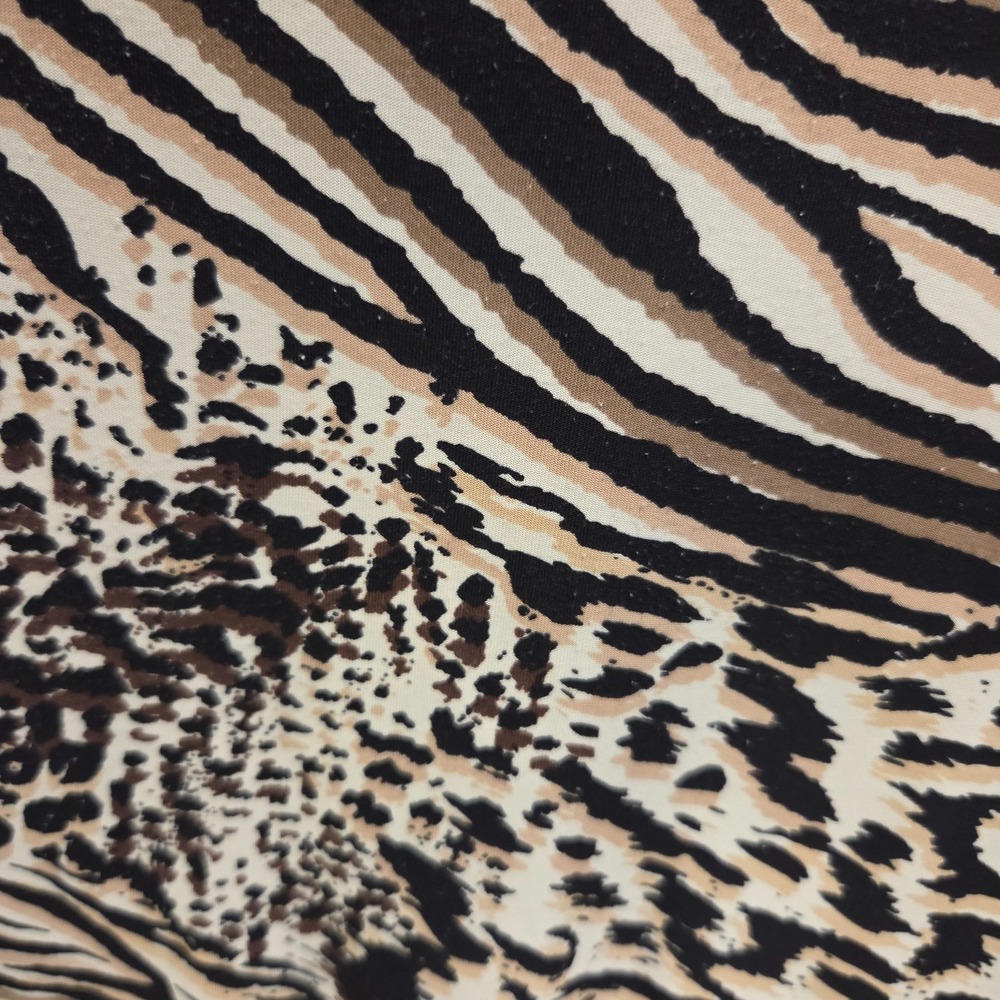 Y2K George Babydoll Slipdress‎ Medium Padded Cami Animal Print Lace Trim - Picture 3 of 6